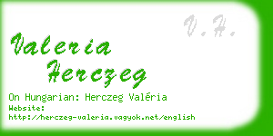 valeria herczeg business card
